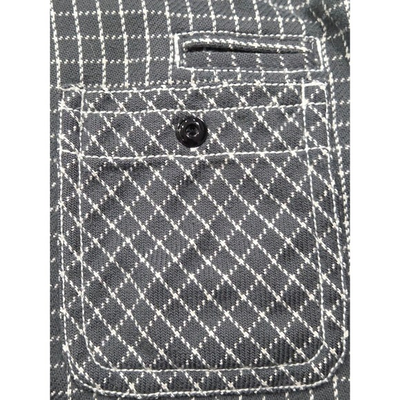 Tommy Bahama Mens Button Down Shirt Gray/Green Large Embroider Guitar - Stain - Picture 13 of 16